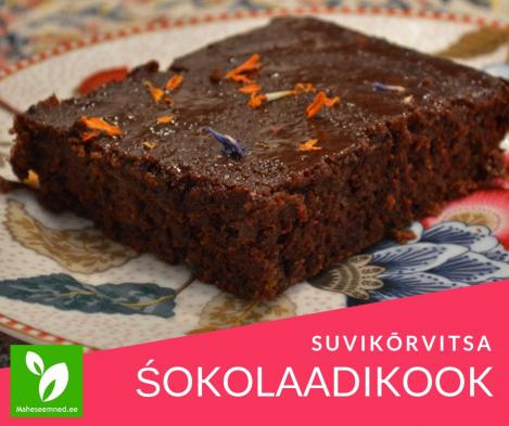 Lihtne suvikõrvitsa-śokolaadi kook